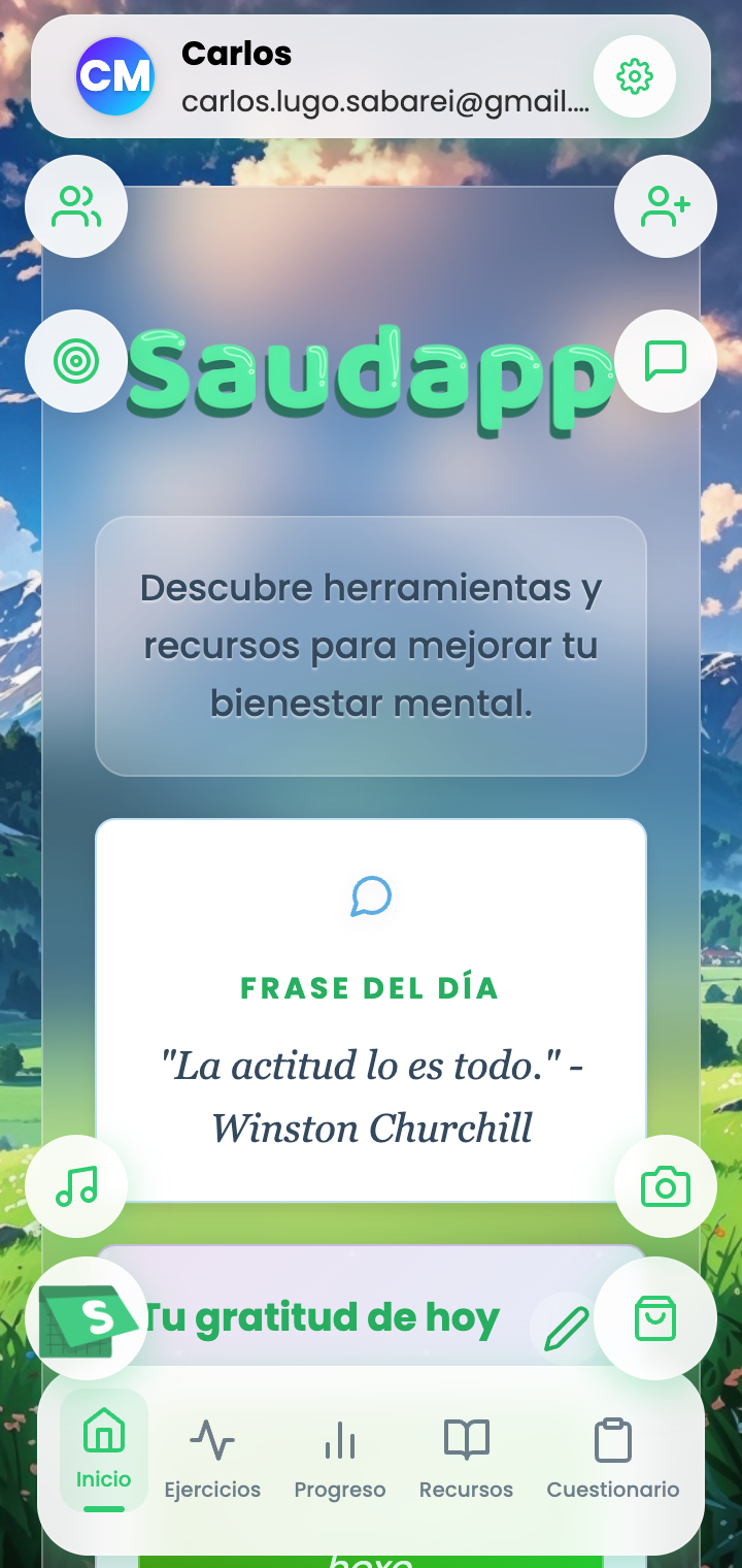 Saudapp interface